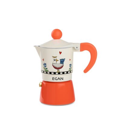 Moka Coffee Maker Cocorico Orange 2 Pcs