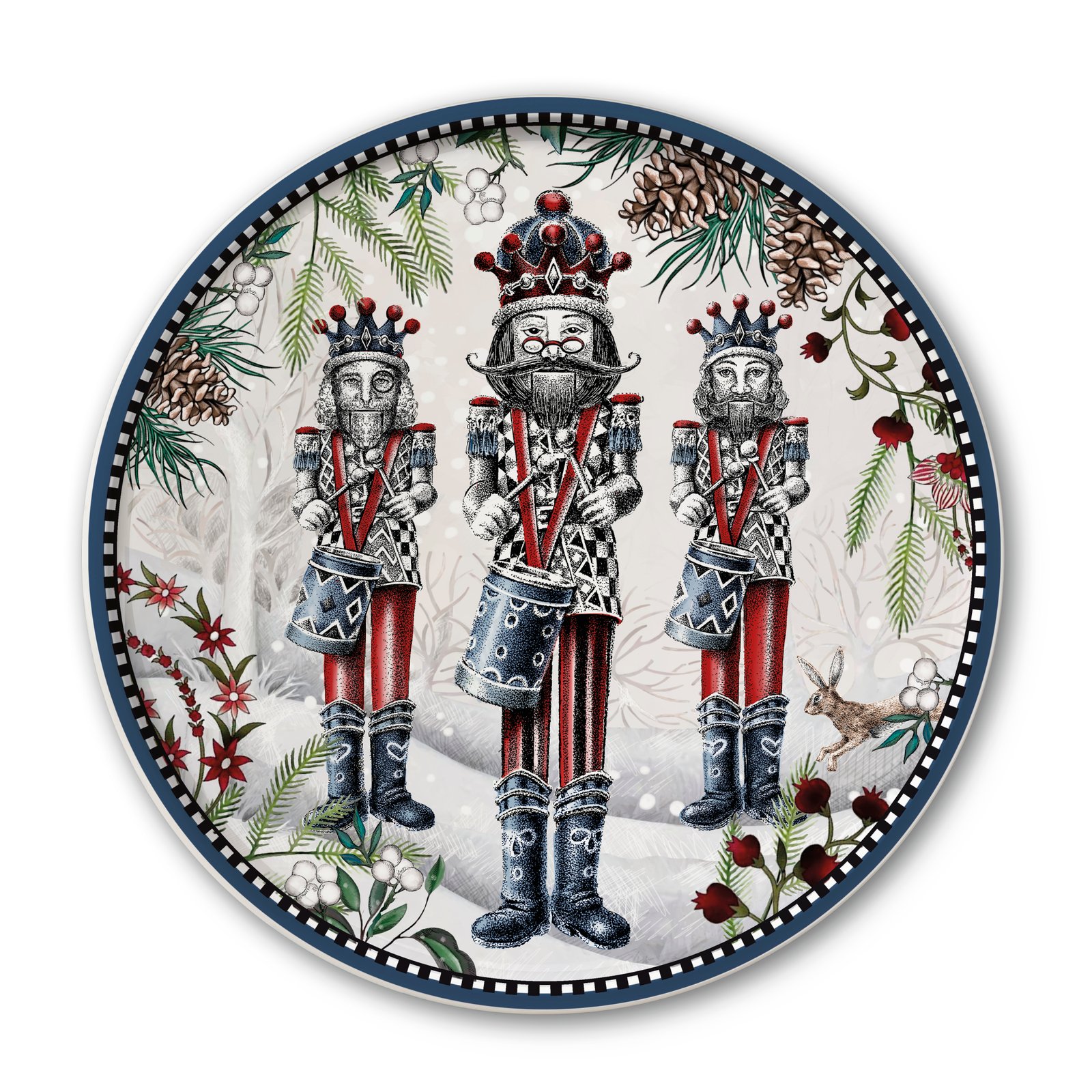 Round Serving Plate Christmas The Nutcracker 31 cm