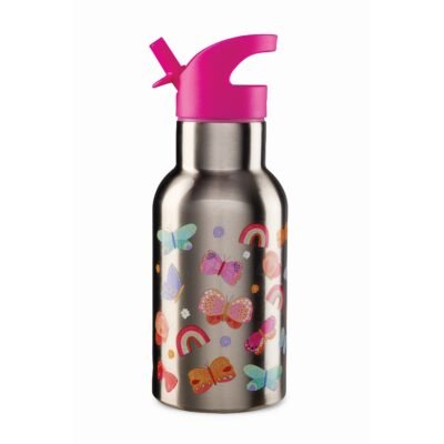 Stainless Bottle/Butterfly Garden 400 ml 19 cm