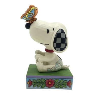The Perfect Landing (Snoopy with Butterfly on Nose Figurine) 11 cm
