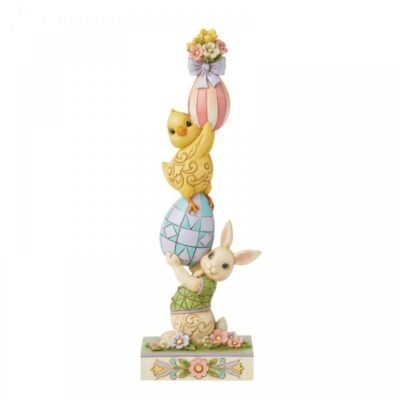 Playful Pile-up (Stacked Bunny Figurine) 23 cm