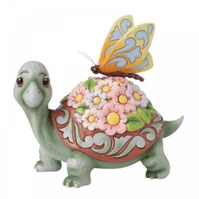 A Delicate Friendship (Turtle with Flower Shell LED Figurine) 18,5 cm