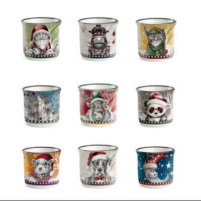 Set 9 Pcs Mixed Espresso Shot Christmas 90 ml