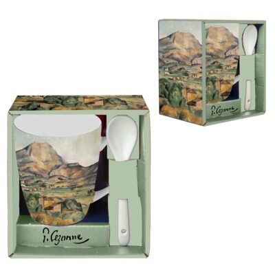 Κούπα Με Κουταλάκι "Montagne St Victoire" Cezanne 300 ml 13x12 cm