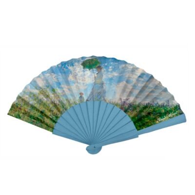 Βεντάλια "La Promenade" Monet 21x37 cm