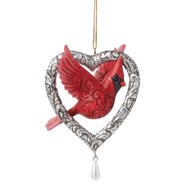Forever in my Heart Caring Cardinal Hanging Ornament 12,5 cm
