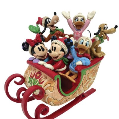A Sleigh Full of Joy (Mickey & Friends Sled Figurine) 20,5 cm