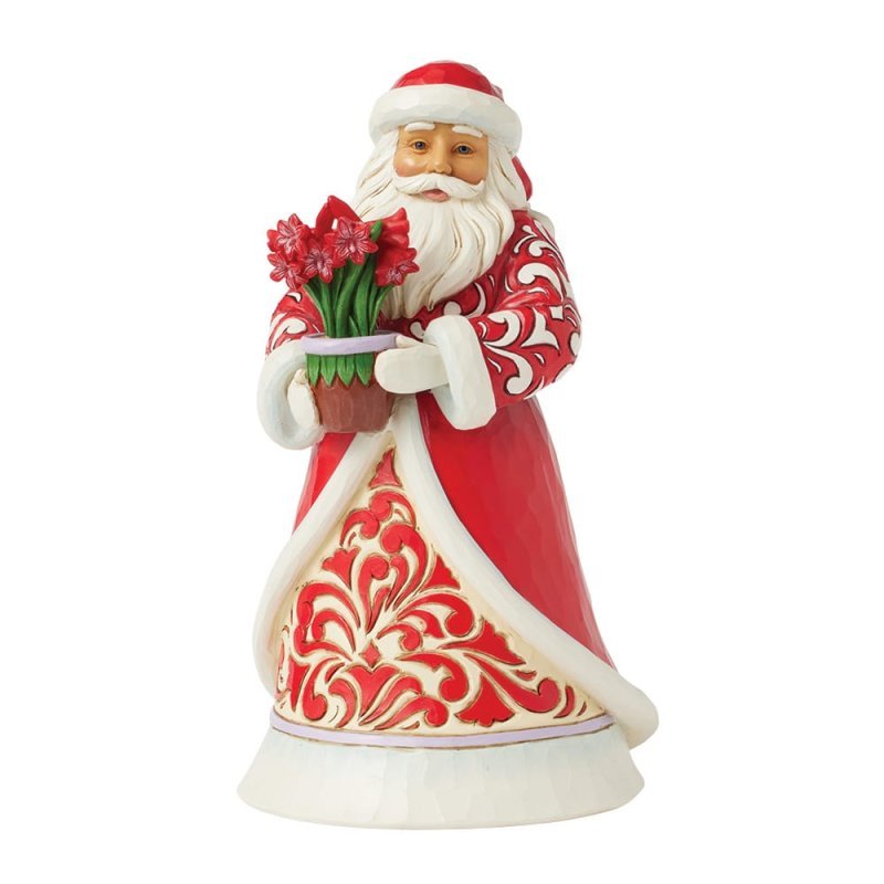 Blooms of the Season (Santa with Blooming Amaryllis) 21 cm