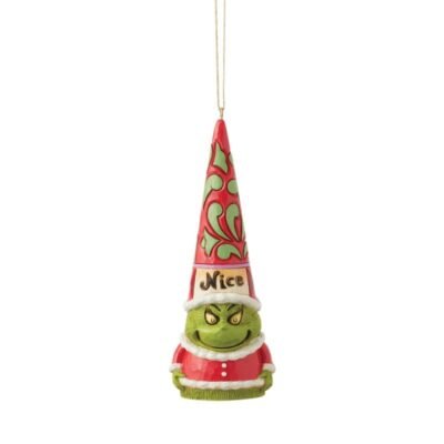 Naughty & Nice Gnome Hanging Ornament 13,5 cm