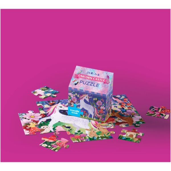 24 Pc Puzzle/Unicorn Castle - Image 3