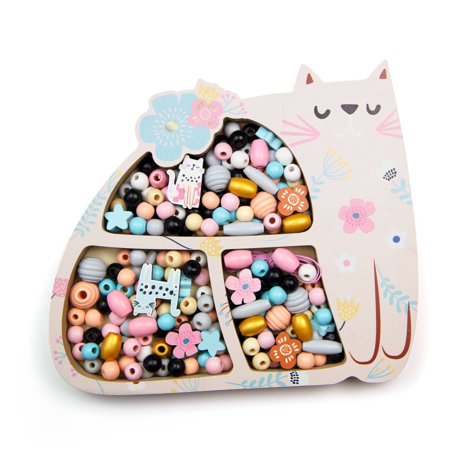 Ξύλινες Χάντρες Γάτα - Image 2