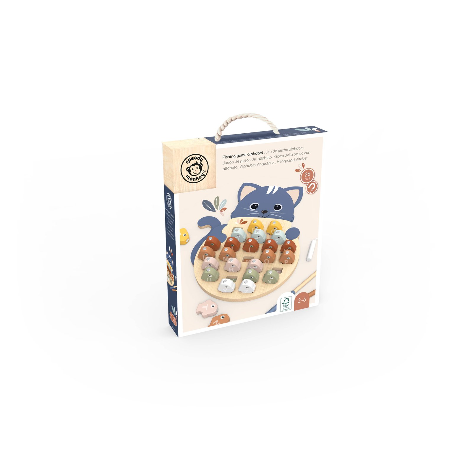Παιχνίδι Ψαρέματος Με Λατινικό Αλφάβητο (Μαγνητικό) 33x27x1,5 cm - Image 2