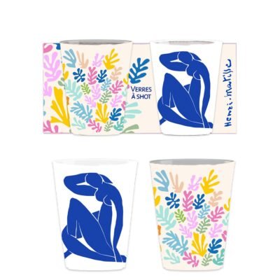 Σετ 2 Σφηνάκια "Nu Bleu" Και "La Gerbe" Matisse 6,5 cm
