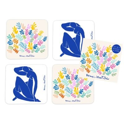 Σετ 4 Σουβέρ "Nu Bleu" Και "La Gerbe" Matisse 10x10 cm