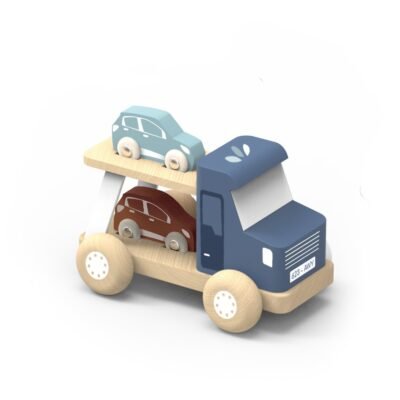Ξύλινο Αυτοκινητοφόρο Όχημα 9,4x15x9,3 cm