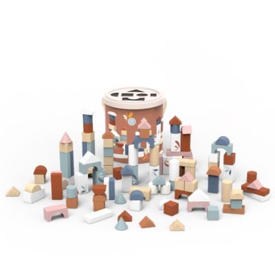 Ξύλινοι Κύβοι Ταξινόμησης 100 τεμ 2x2x2,3 cm
